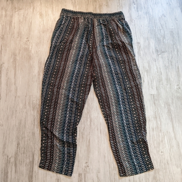 Like-New Bohemian Jessica Simpson Geometric Print Stretchy Pants Size S‎ - Picture 4 of 6